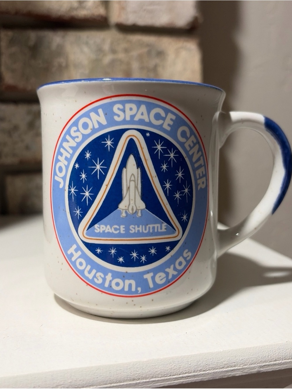 Vintage Johnson Space Center Houston Texas Space Shuttle NASA Coffee Mug Rare